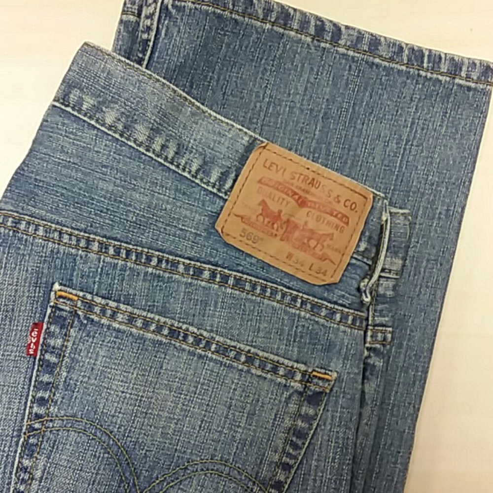 Levi's 569 loose straight denim jeans